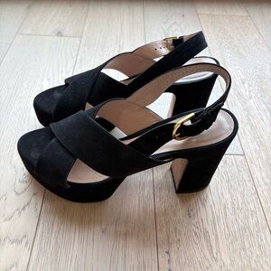 Stuart Weitzman Black Platform Heels Size 6